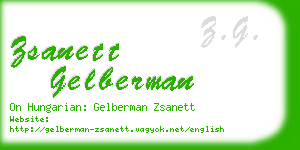 zsanett gelberman business card